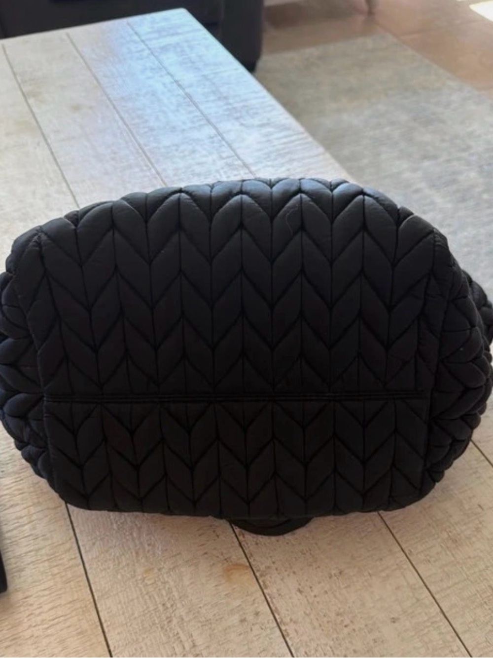 HAPP Paige Carryall Black Quilted Tote - Picture 6 of 13